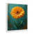 Cadre simple blanc, bois massif