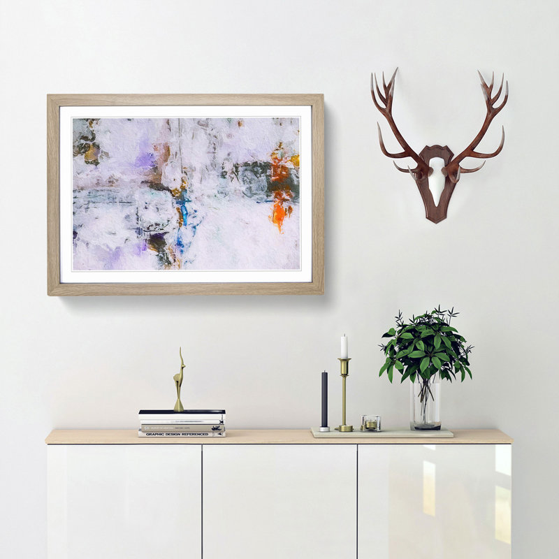 Abstract Vol.238 by S.Johnson - Framed Print, 24cm H x 33cm W x 2cm D, Oak Framed