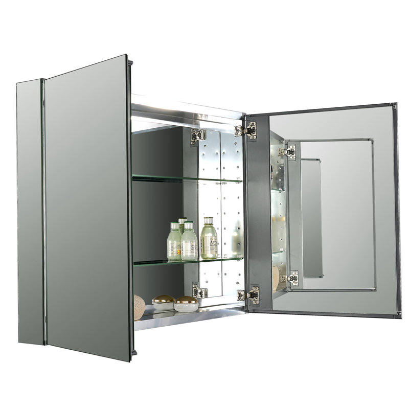 Armoire à pharmacie à fixation en surface avec 2 tablettes réglables