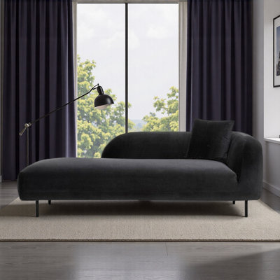 Straight-lined high-backed indoor lounge chair