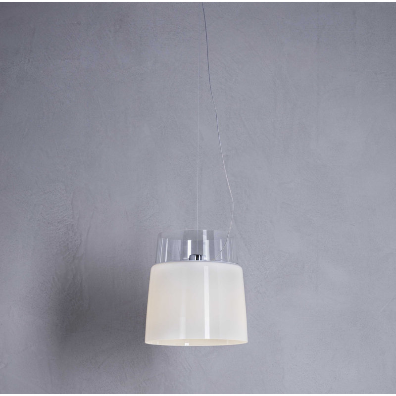 Vestale 1 - Light Glass Single Pendant, Black