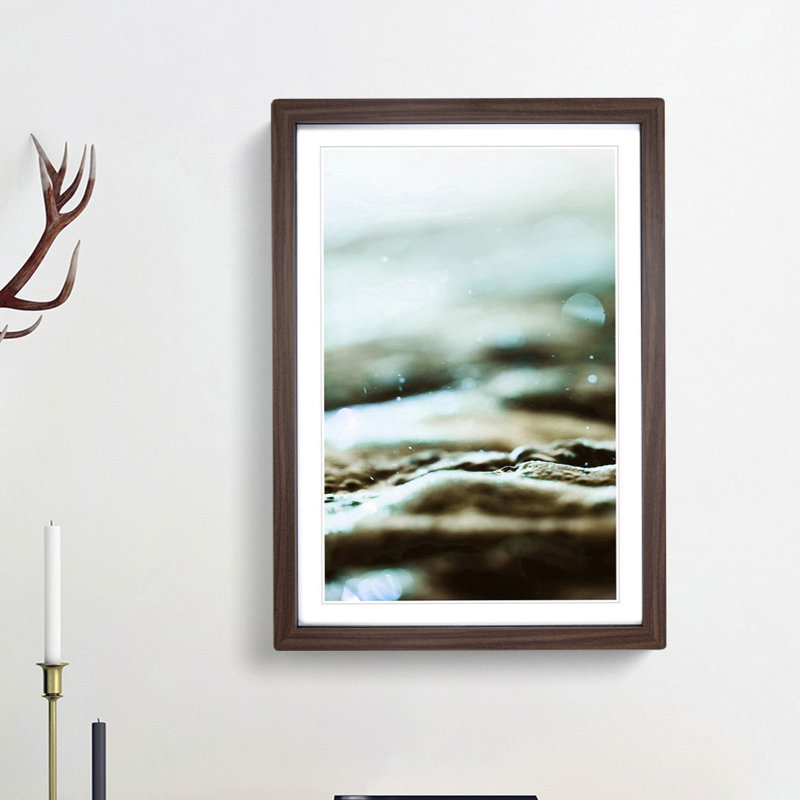 Magic of the Water in Abstract - Framed Print, Walnut Framed, 48cm H x 36cm W x 2cm D