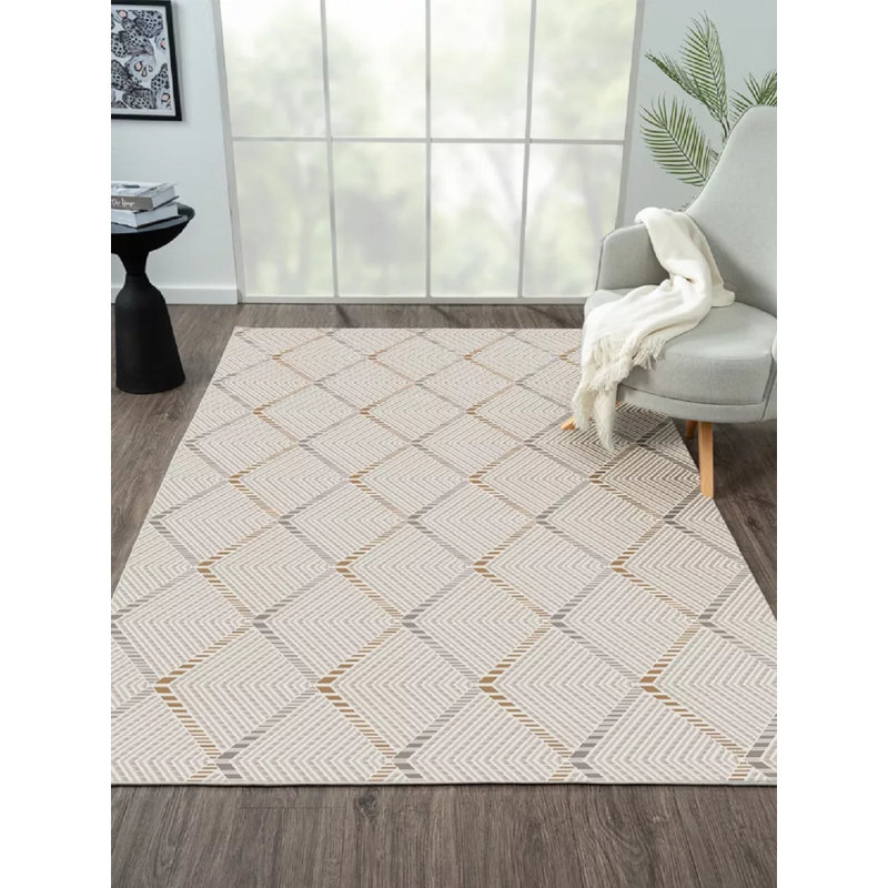 Monte 80 x 150 Beige Rug, Rectangle 80 x 150cm