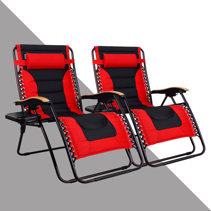 Syril Folding Zero Gravity Chair, Red