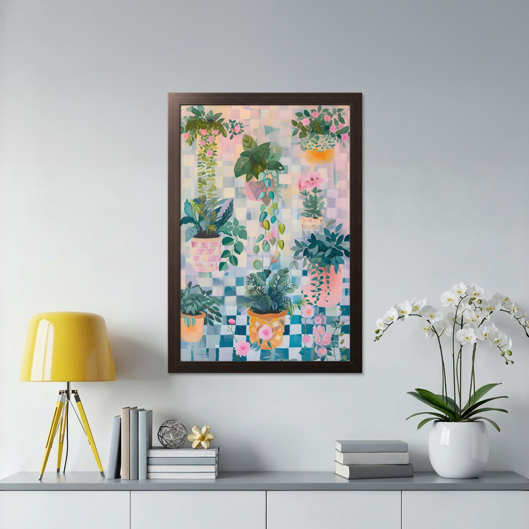 Potted Plants Wall Art, Floral Home Decor, Botanical Print, Indoor Garden Art, Aesthetic Room Decor, Available in Multiple Sizes