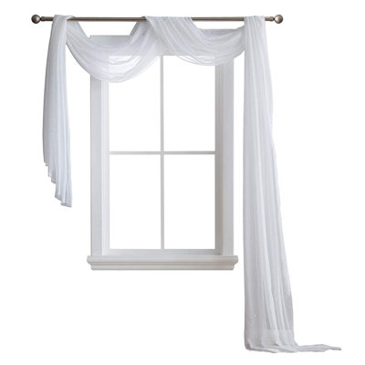 Karina Semi Sheer Window Scarf Single Panel