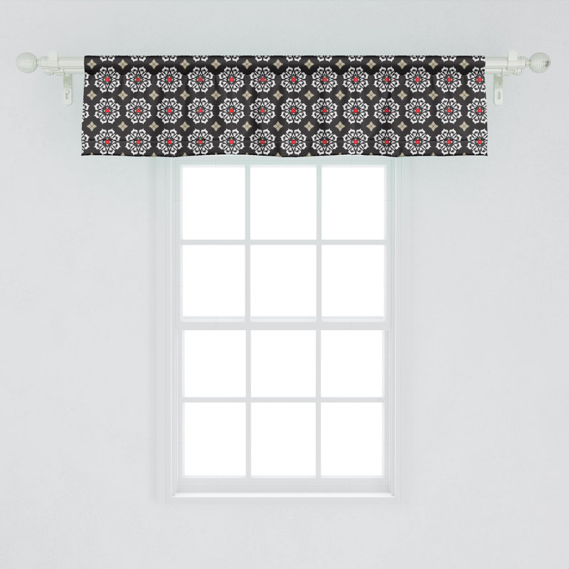 Ensemble de 2 motifs d'ornement floral Ambesonne