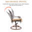 Fauteuil de patio pivotant avec coussin Kanosh