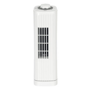 Optimus F-7348WH 14 Inch Portable Ultra-Slim Desktop Tower Fan In White