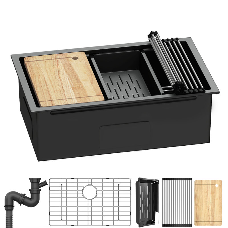 30''w X 19''d X 10'' H Kitchen Sink Stainless Steel Drop-in Sinks
