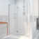 Unidoor-X 36" W x 72" H Hinged Frameless Shower Door with Fixed Panel with ClearMax™ Technology