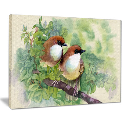 Oiseaux du printemps - reproduction sur toile tendue