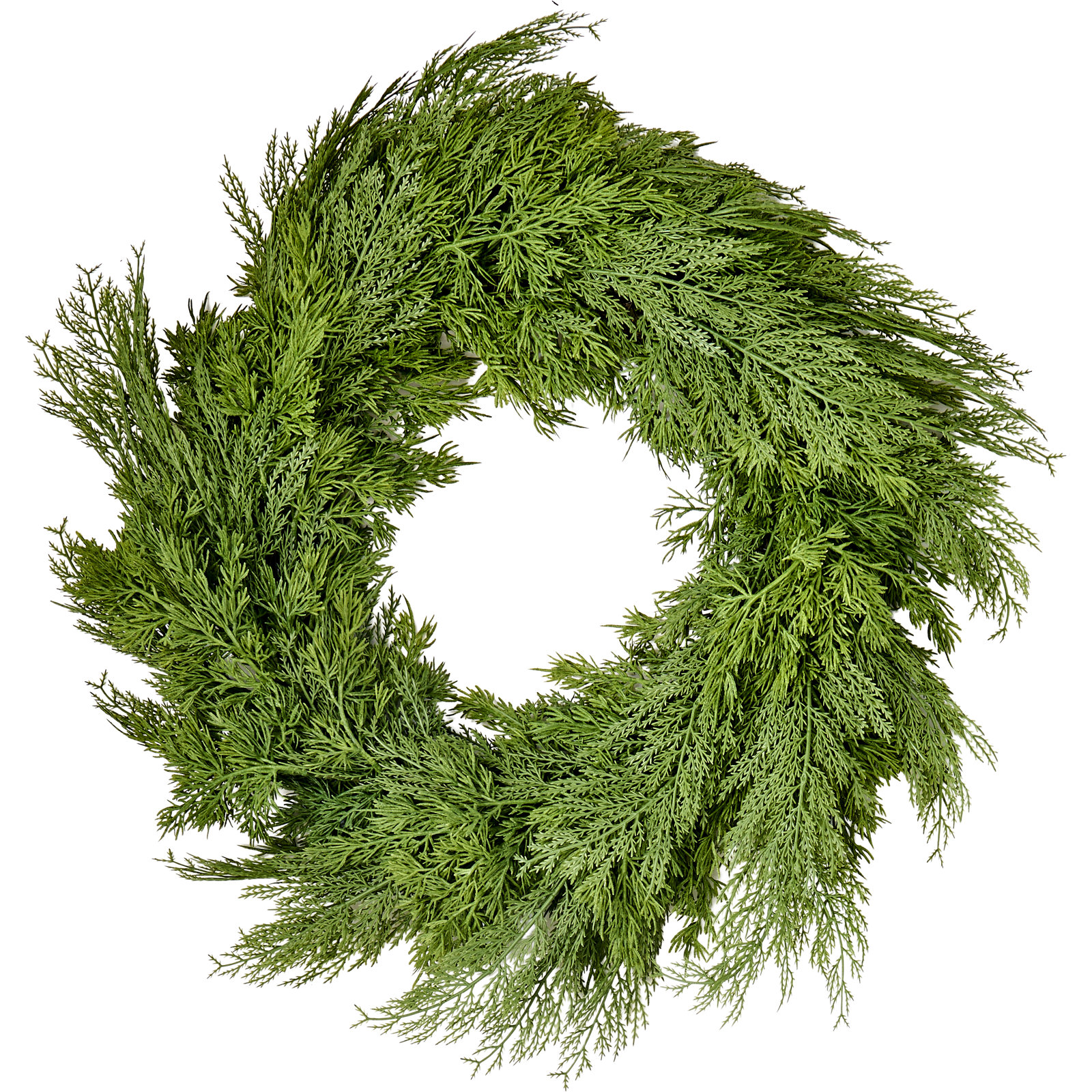 42" Artificial Christmas Real Touch Cypress Wreath