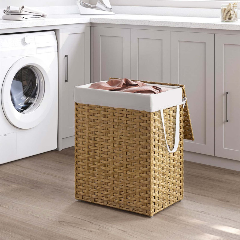 Bhargava Laundry Hamper with Handles, Brown