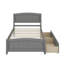 Lit plateforme simple avec tiroirs-1027049967