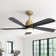 Sofucor 52" 5-Solid Blade Smart Modern Ceiling Fan with LED Light,Remote