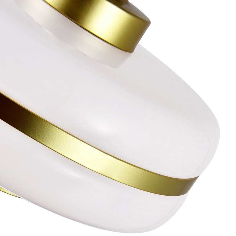 Luminaire suspendu linéaire moderne à 1 lumière, 8" H x 12" W x 16" D