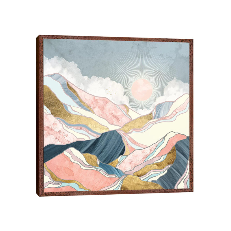 Spring Morning - Print on Canvas, 66.04 cm H x 66.04 cm W, Brown Framed