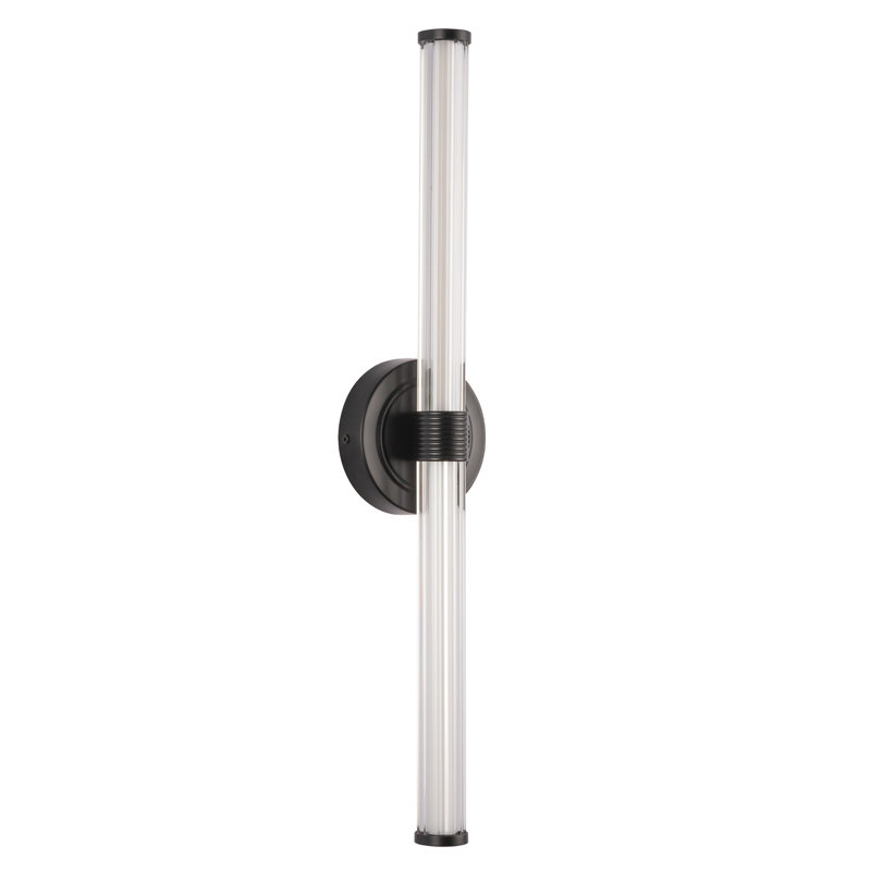 Luminaire pour meuble-lavabo Elsie, Noir, 13 W, 24,13 po de hauteur