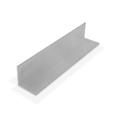 Outwater Industries Extruded 90 Degree Aluminum Angle Alu1569-M Mill Finish 1-1/2''X1-1/2''X1/16 Aluminum Angle Moulding (Pack Of 3)