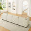 Canapé modulaire à 4 places avec 2 repose-pieds et canapé-lit en chenille Comfy Cloud