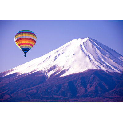 Balloon On Mount Fuji by Fromzerotohero - Wrapped Canvas Print