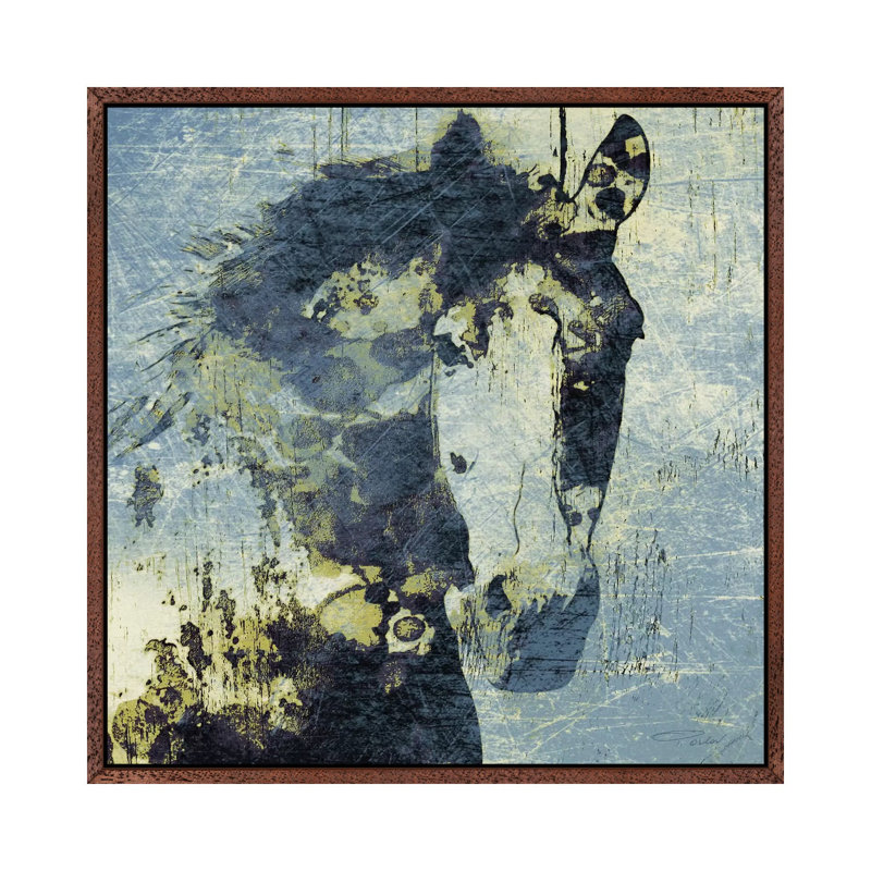 Gorgeous Horse V by Irena Orlov - 1 Piece Floater Frame Wall Art on Canvas, 45.72 cm H x 45.72 cm W, Brown Framed