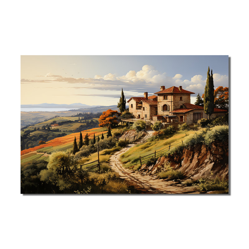 Country Charm Tuscan Splendor - Art mural de campagne pour le salon