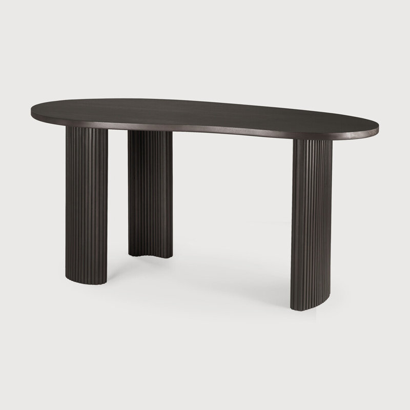 Boomerang Solid Wood Writing Desk, 29.5" H x 63" W x 32.7" D, Espresso