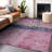 Machine Washable Indoor/Outdoor Cinead ACN1716 Blush Rug-104848261