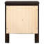 Table de chevet rectangulaire à 2 tiroirs Garrett Cappuccino