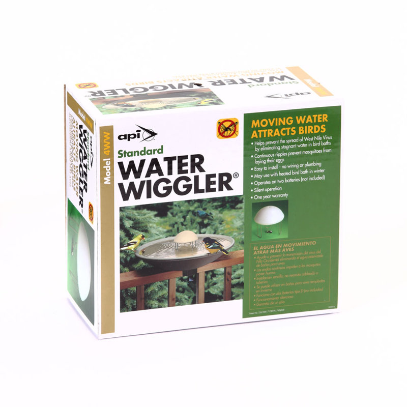 Water Wiggler Bird Bath Water Agitator, Beige