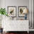 Wooden 4-Door Sideboard with metal handles and sturdy legs