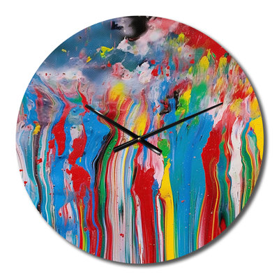 Horloge murale en métal