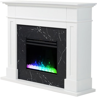 Cambridge 13.5 " W Black Electric Fireplace