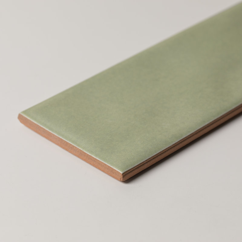 Countryside 3 in. x 10 in. Green Tint Gloss Ceramic Subway Wall Tile, Green Tint Gloss