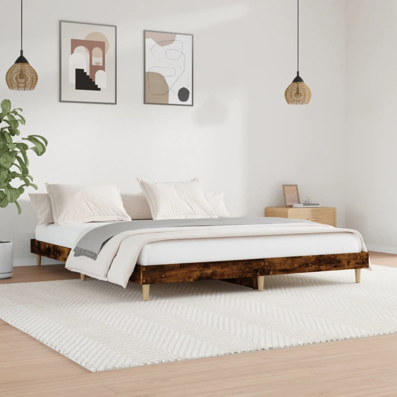 Brotherhood Bed, Smoked Oak, 75 x 190cm