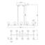 Lustre 10 lumières G9 (ampoules G9 incluses)