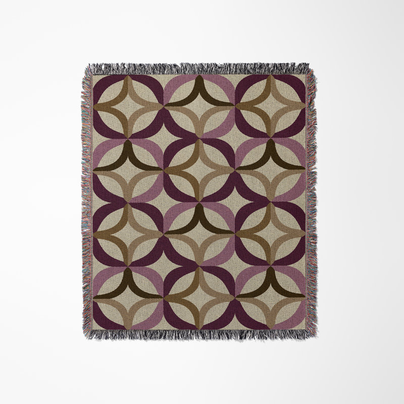 Jeté en mélange de coton Spectra, Mauve, L 60 po x l 50 po