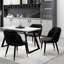  Yulganna Upholstered Velvet Dining Chairs - Ergonomic Soft Back with Metal Legs - Armchair for Dining Room Living Room Restaurants-1346059452-1406225267