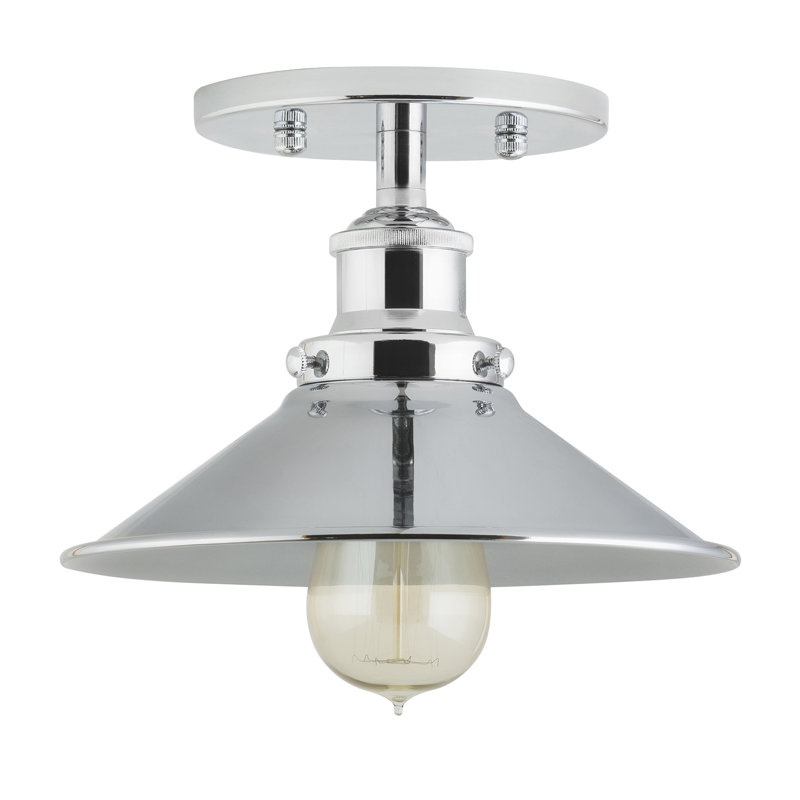 Gravette Semi Flush Mount, Polished Chrome