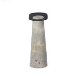 Raz End Table-Grey Layered Marble