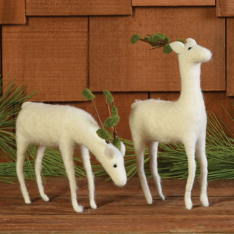 Décorative de noël en feutre, Blanc