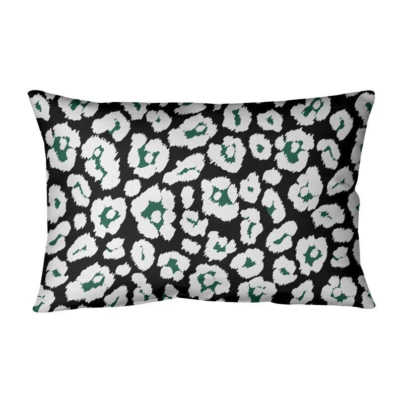Housse de coussin rectangulaire Big football New York, Noir et blanc, Croisé en coton