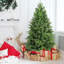 Arbre de Noël corsé facile à assembler avec support en métal, pointes en PE + vert pour une décoration de Noël confortable