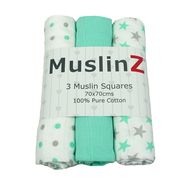 Maisonneuve Cotton Baby Blanket, Mint