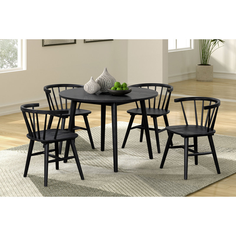 Yaiza 5-pcs Round Dining Table Set