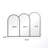 Triple Arch Framed Wall Mirror