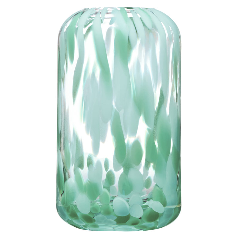 Vase Lava, Vert, 8.25"