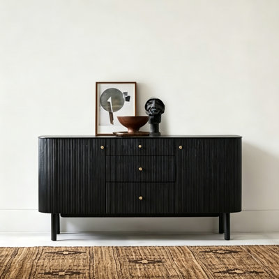 Simple Black Sideboard